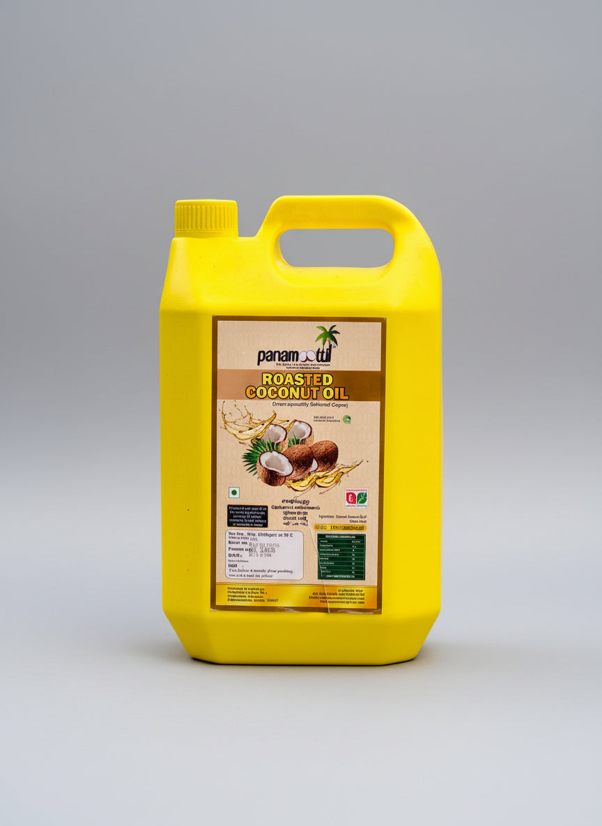 Panamoottil Roasted Coconut Oil – 5 Litre Jar | Rich Kerala Flavor