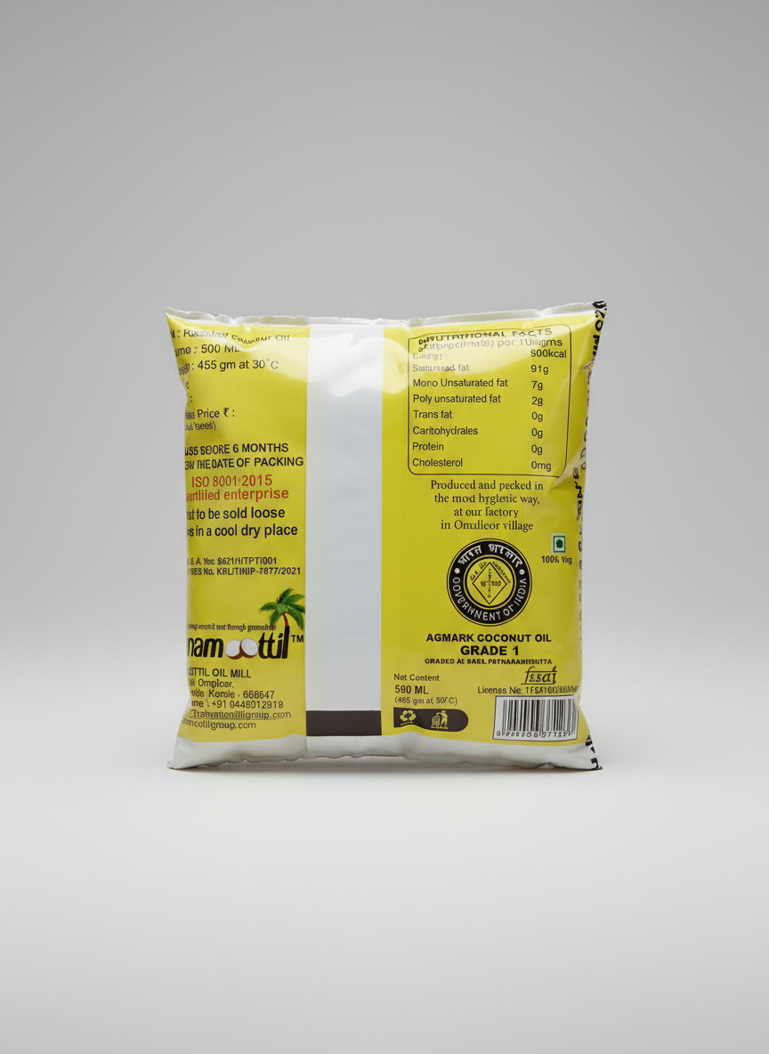 COCONUT OIL 500ML POUCH