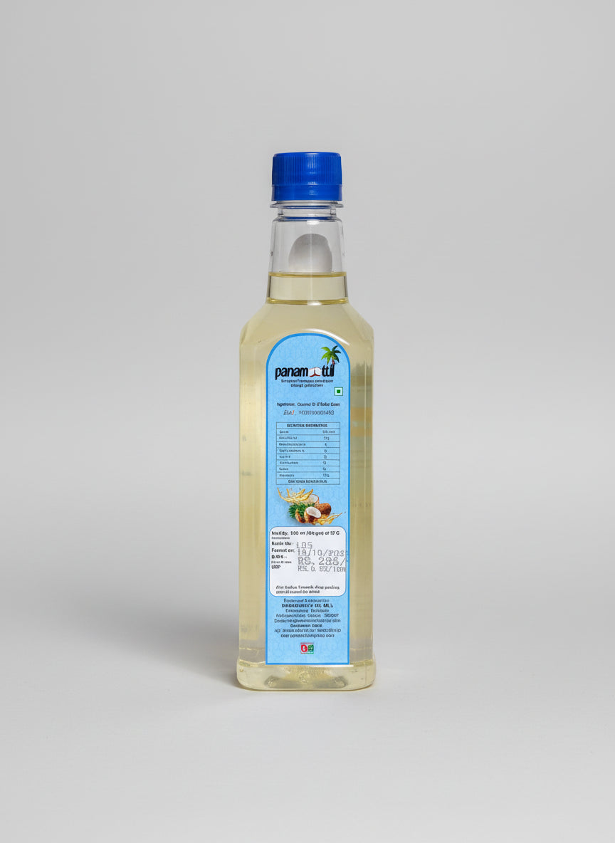Panamoottil Coconut Oil – 500 ml Bottle | Pure & Fresh Kerala Coconut Oil