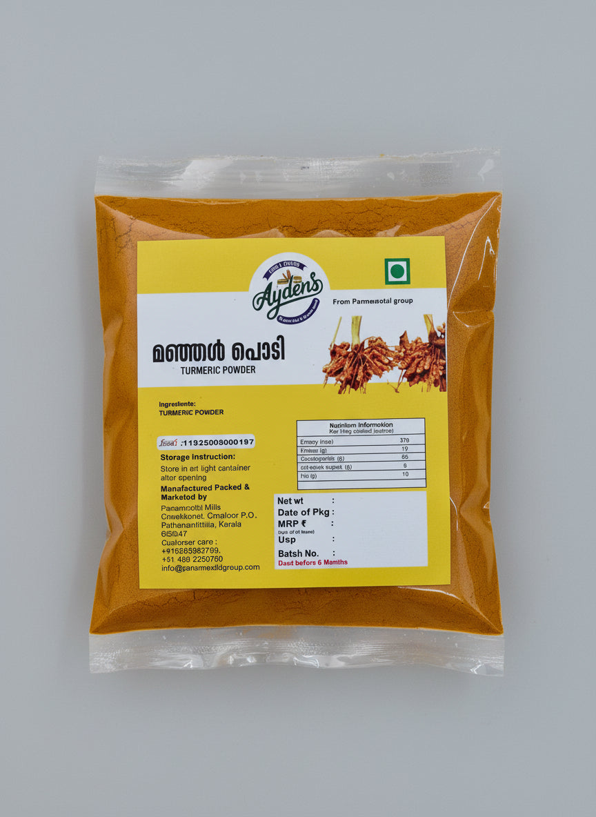 Aydens Turmeric Powder – 100g | Pure & Aromatic Kerala Spice