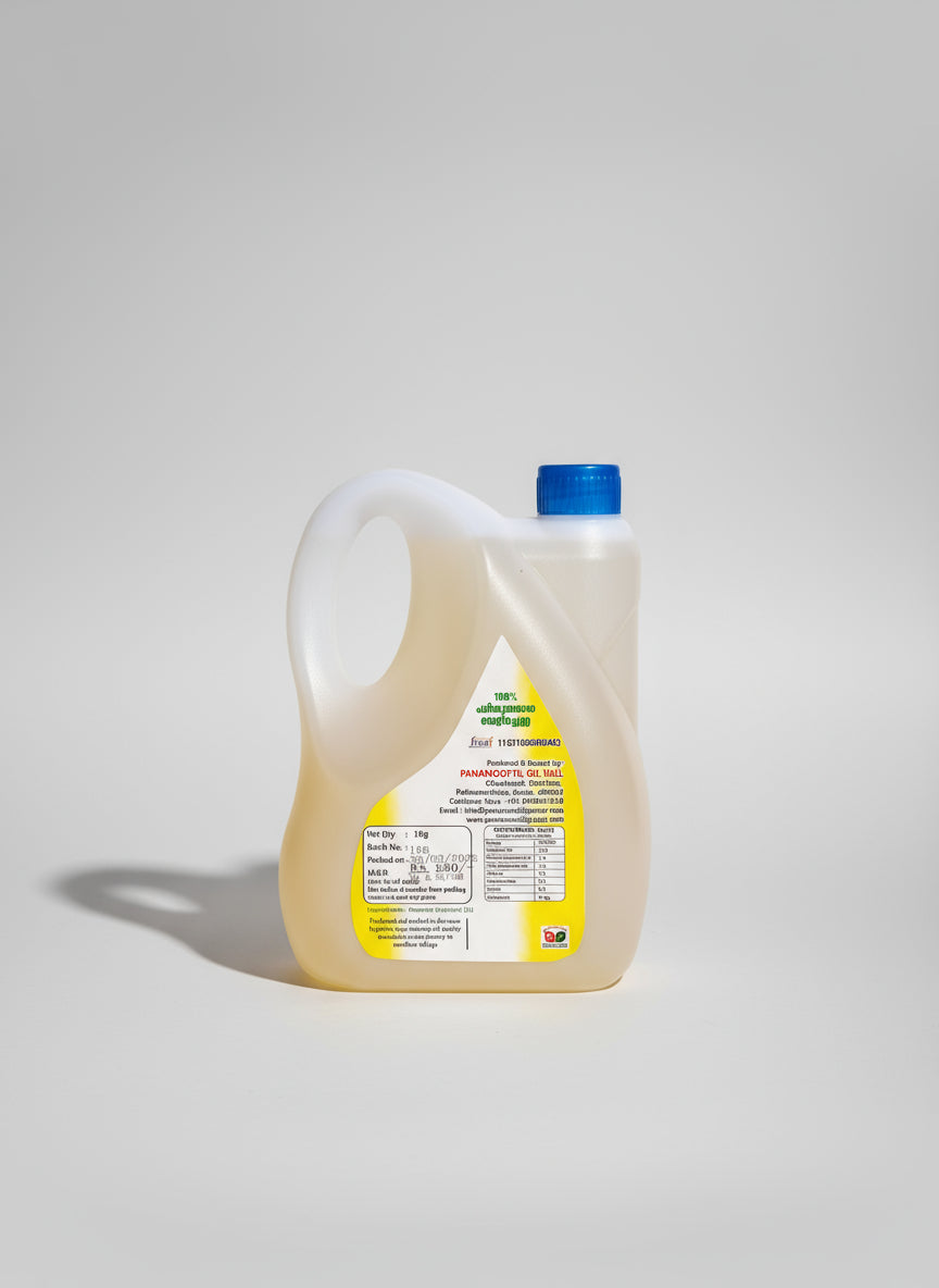 Panamoottil Roasted Coconut Oil – 1 kg Can | Authentic Kerala Flavor