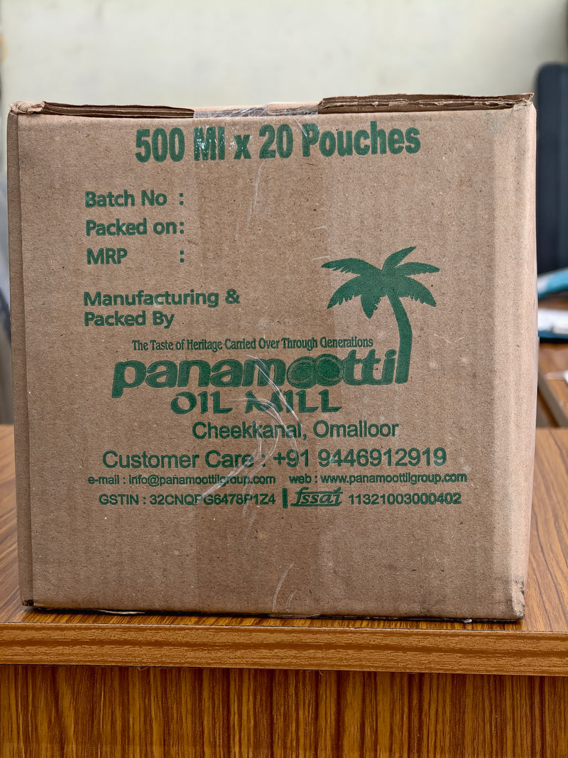 500ML COCONUT OIL POUCH (500ML× 20 pack)