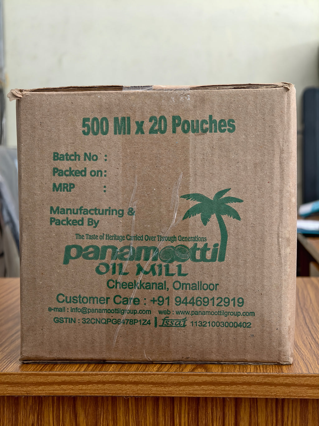 500ML COCONUT OIL POUCH (500ML× 20 pack)